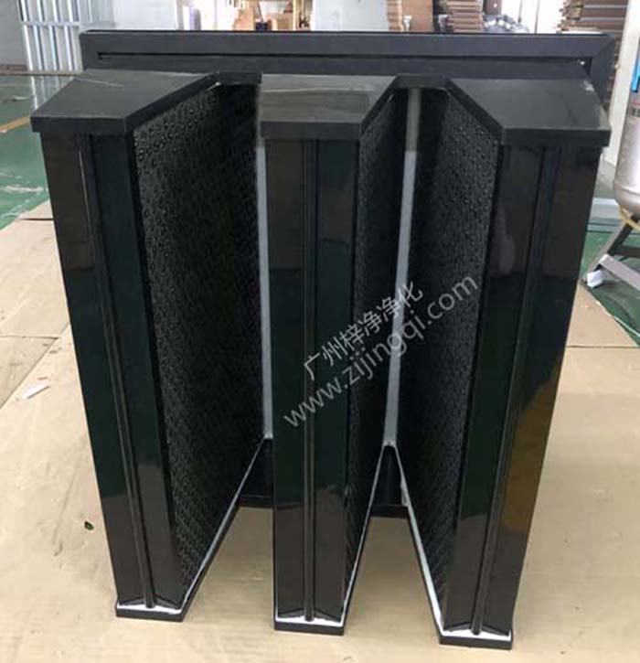 組合式活性炭過濾器主要采用的顆粒狀活性炭,如椰殼活性炭、柱狀活性炭等，均勻灌注并封存在特定的蜂窩狀基材內(nèi)