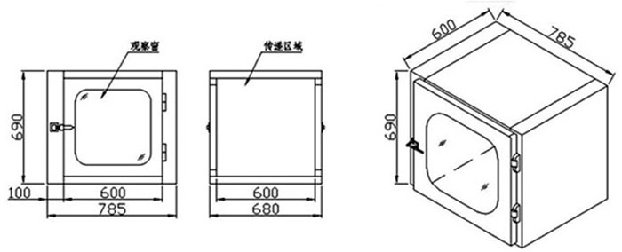 普通傳遞窗設(shè)計(jì)方案